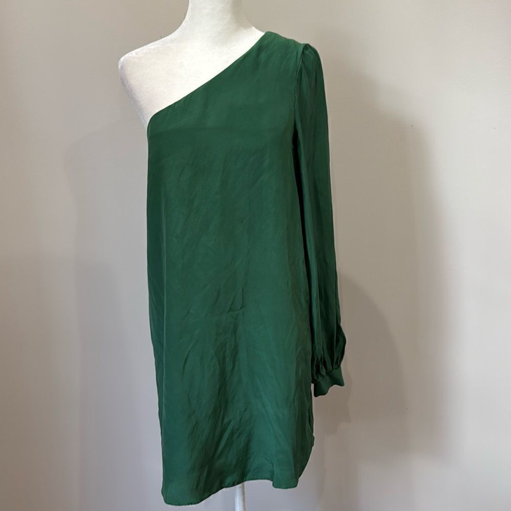 Elizabeth and James One Shoulder Long Sleeve Midi Dress Size 2